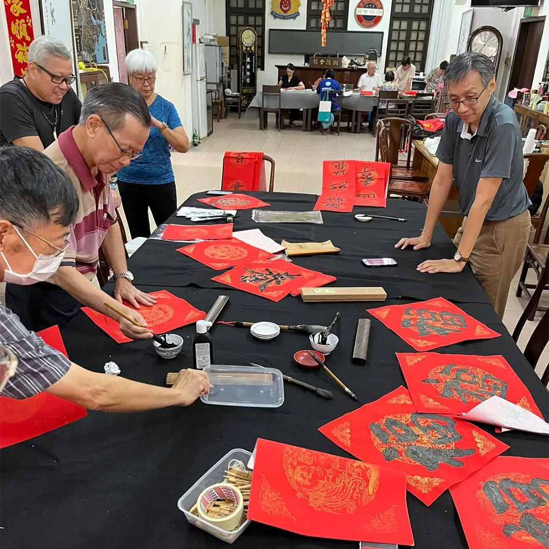 书法雅集班一年一度的新年挥春活动开始了